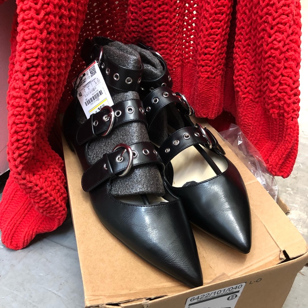 Zara ballet flats size 40